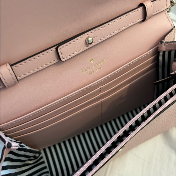 Kate Spade Light Pink Leather Paloma Road Flap Crossbody Bag - Picture 12 of 13